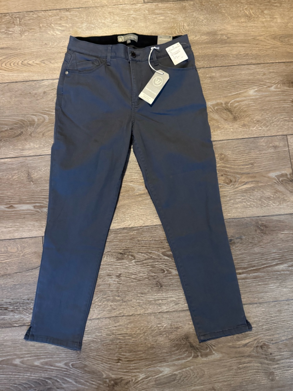 Wit & Wisdom
'Ab'Solution High Rise Ankle Skimmer Gray Pants Size 8P NWT